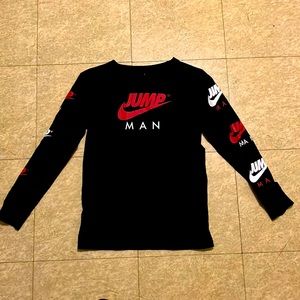 Jordan Jump Man Kid's Long Sleeved T-Shirt SizeM10-12